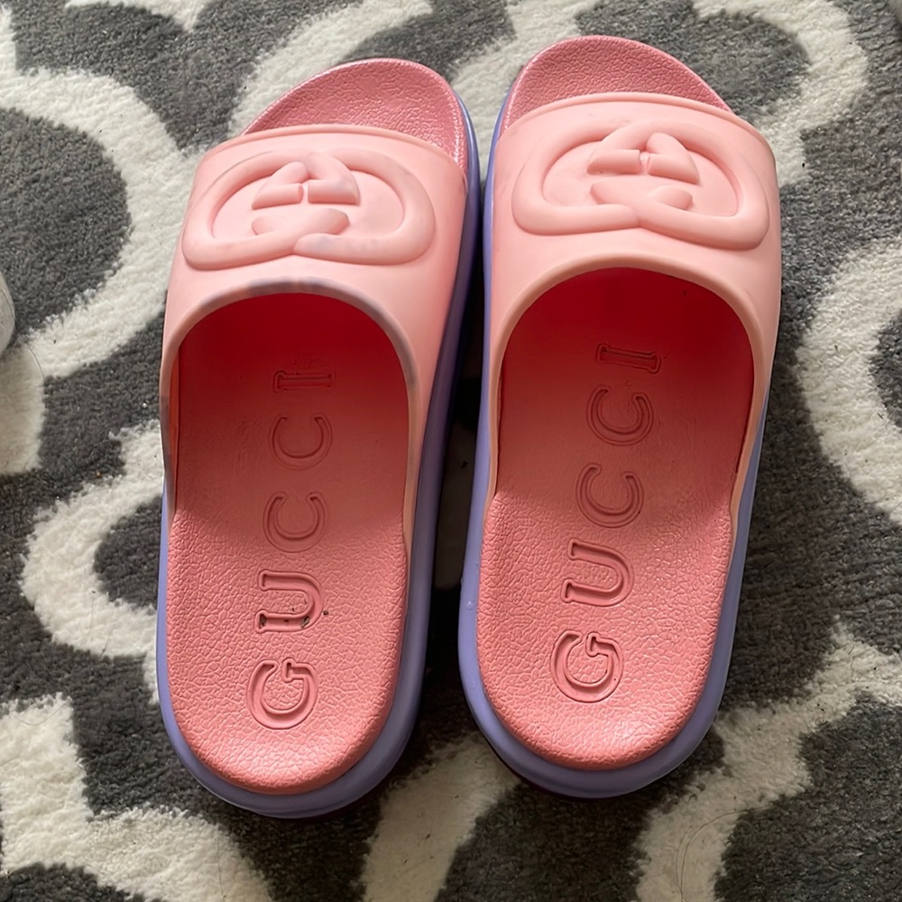 Gucci platform slippers